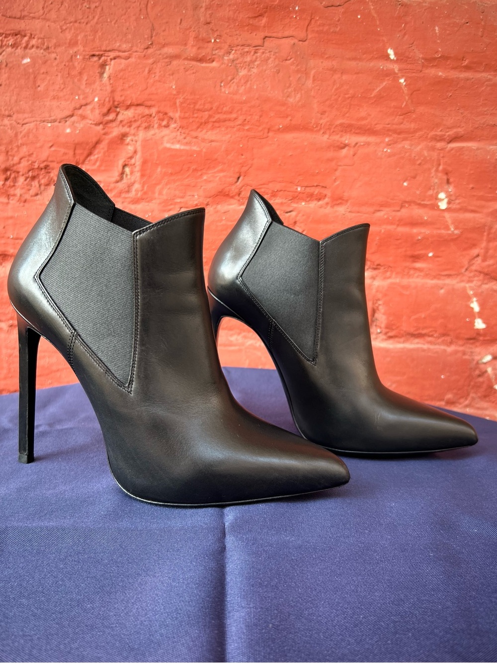 Saint Laurent(YSL) Stiletto Ankle Boots - Authentic